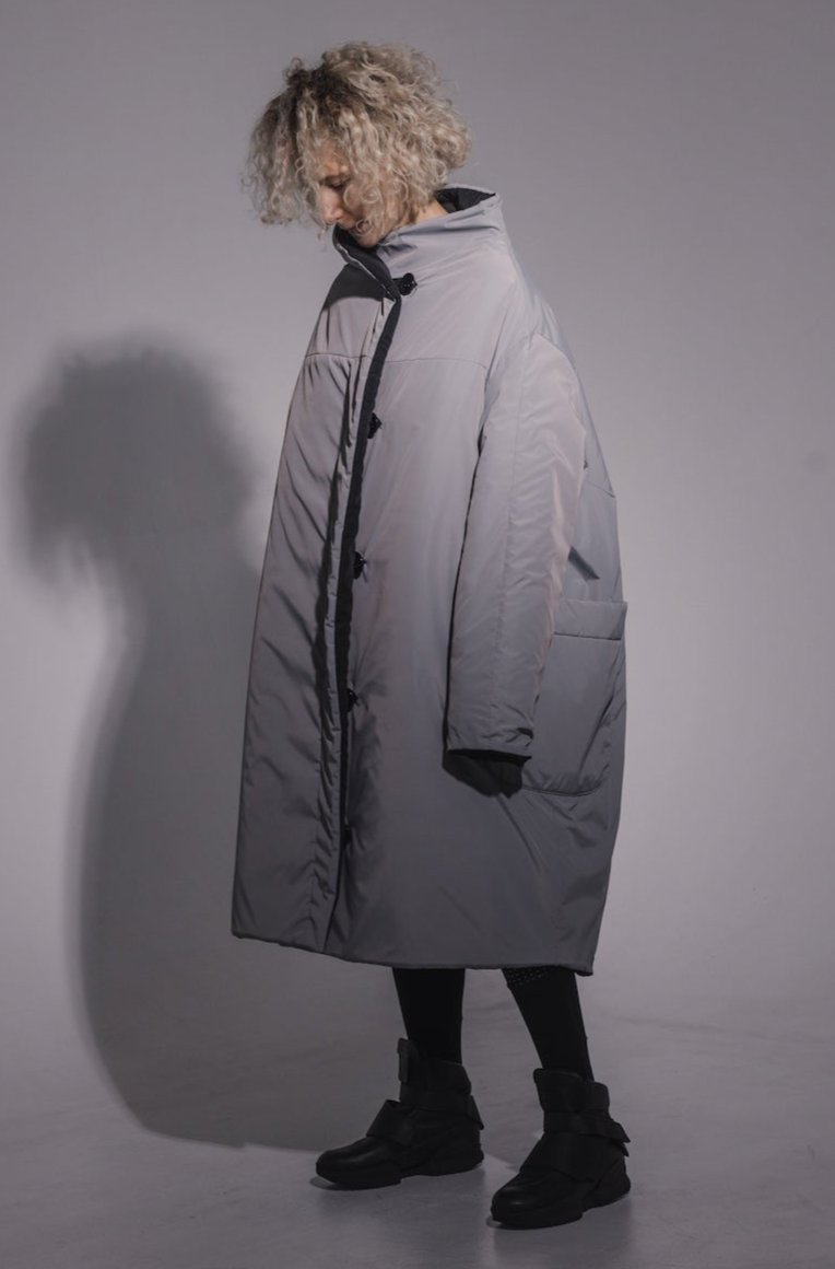 Cocoon demi double-sided coat