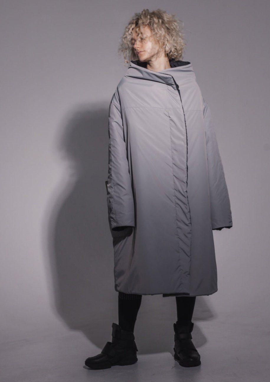 Cocoon demi double-sided coat