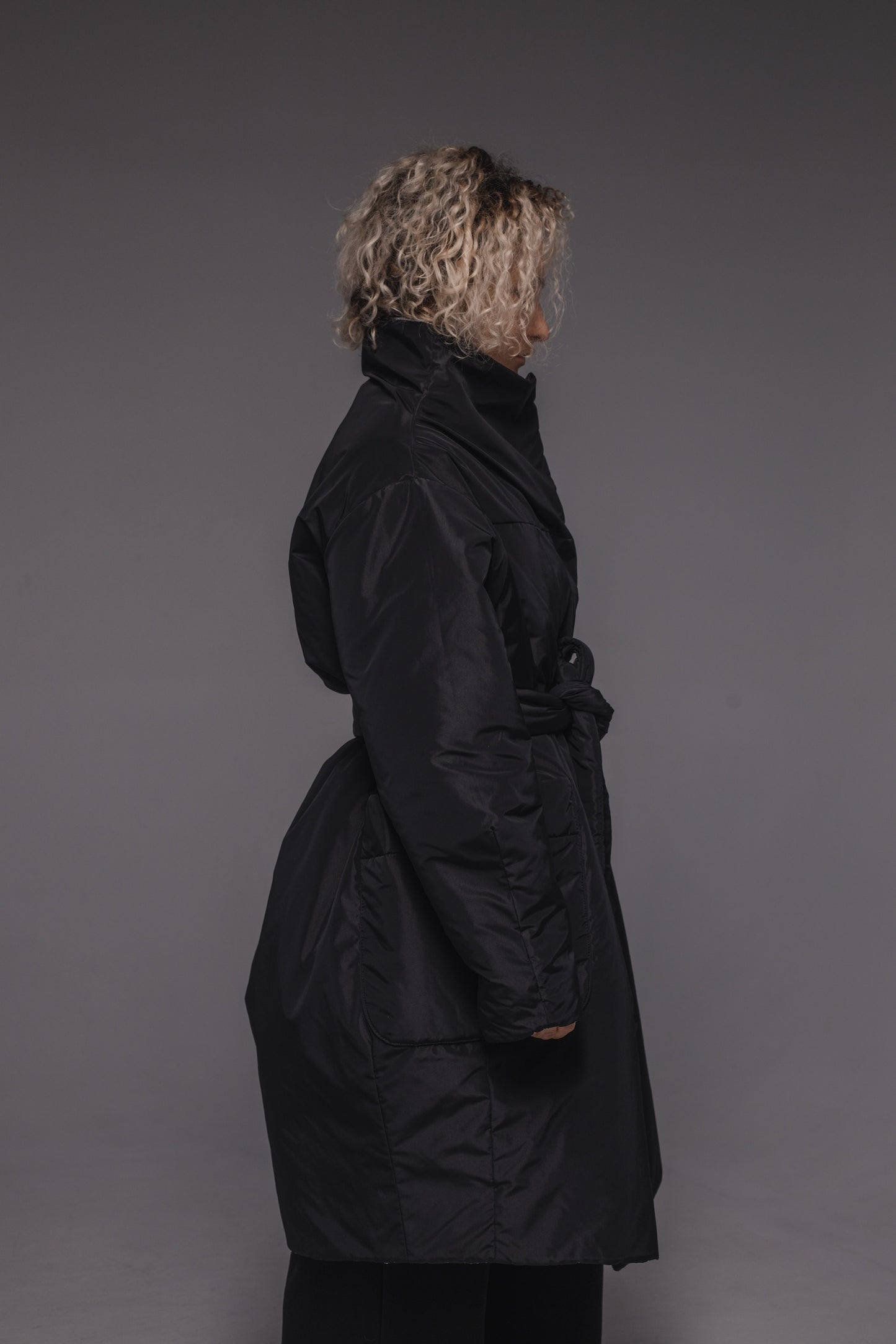 Cocoon demi double-sided coat