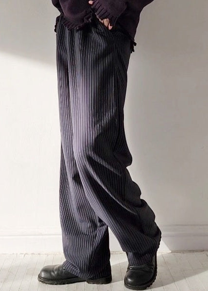 Dark gray wool boyfriends
