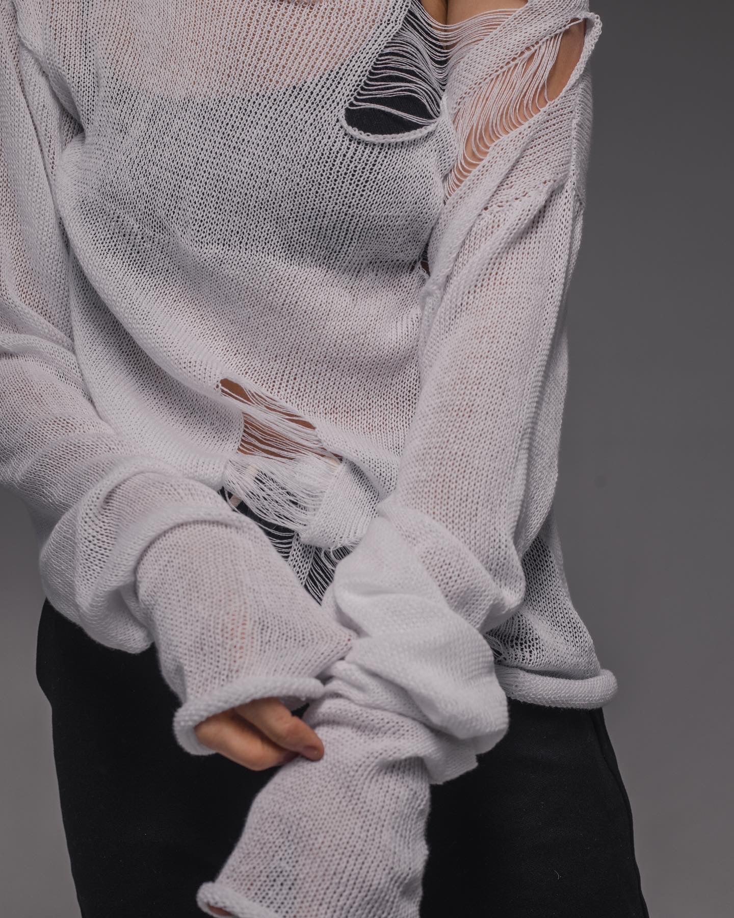 Light cotton outrageous sweater