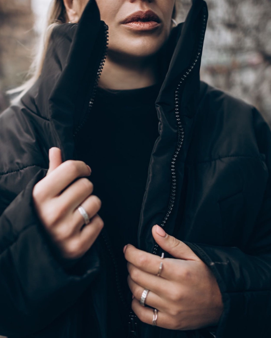 The jacket is insulated quilted