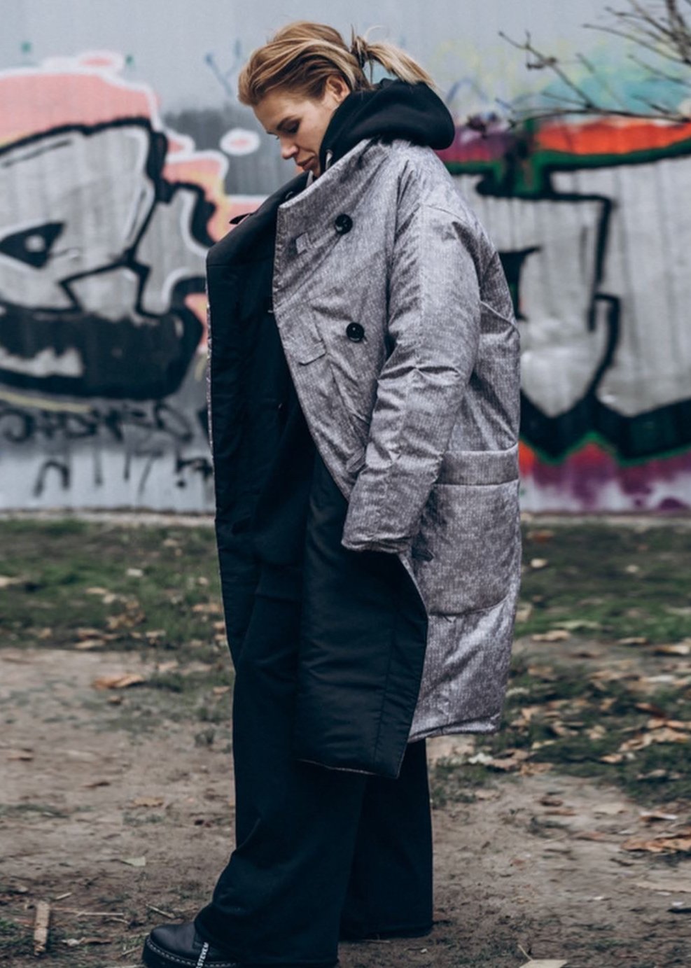 Coat Kokon winter two-sided OVERSIZE