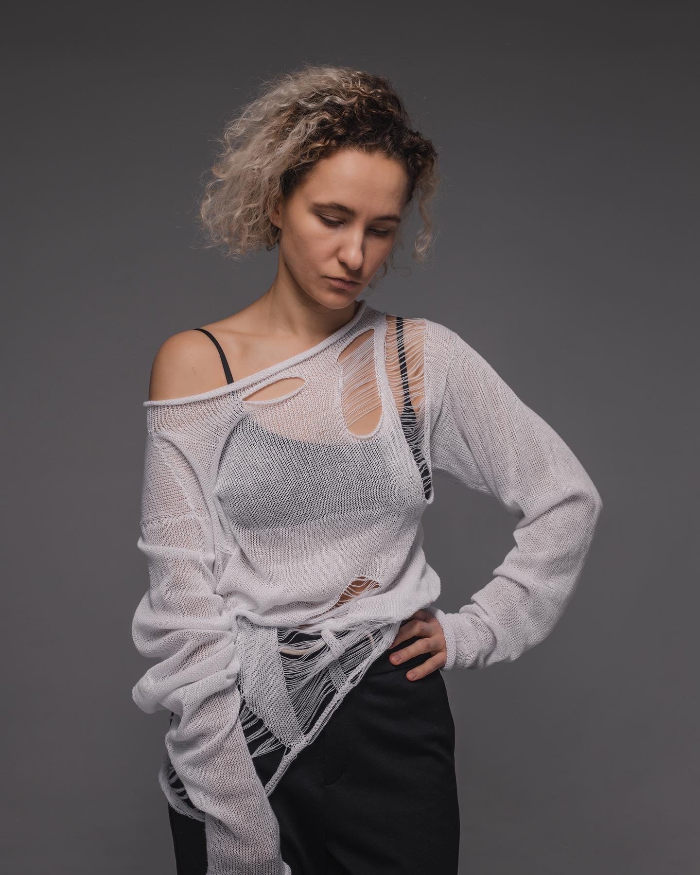 Light cotton outrageous sweater