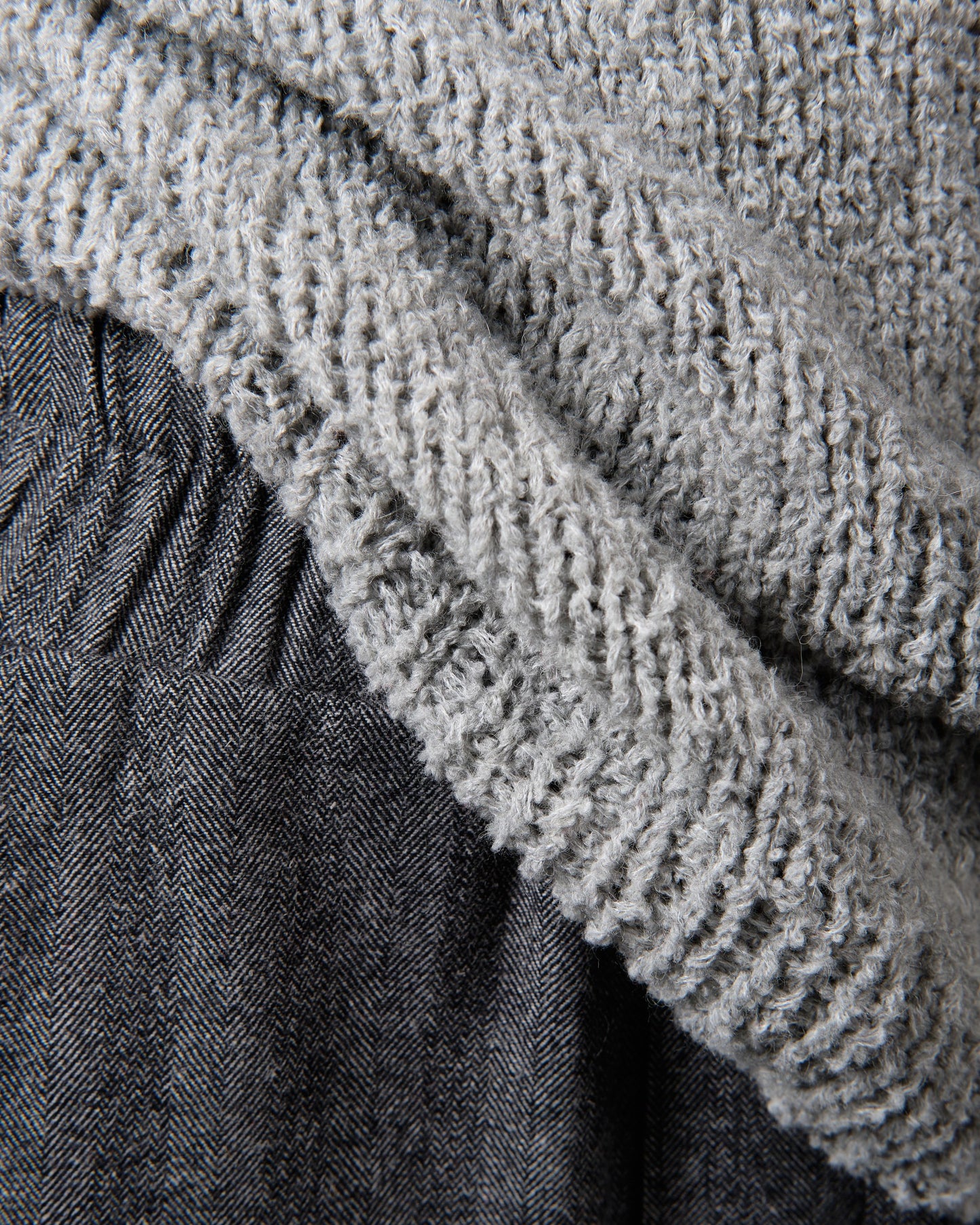 Light wool bouclé sweater