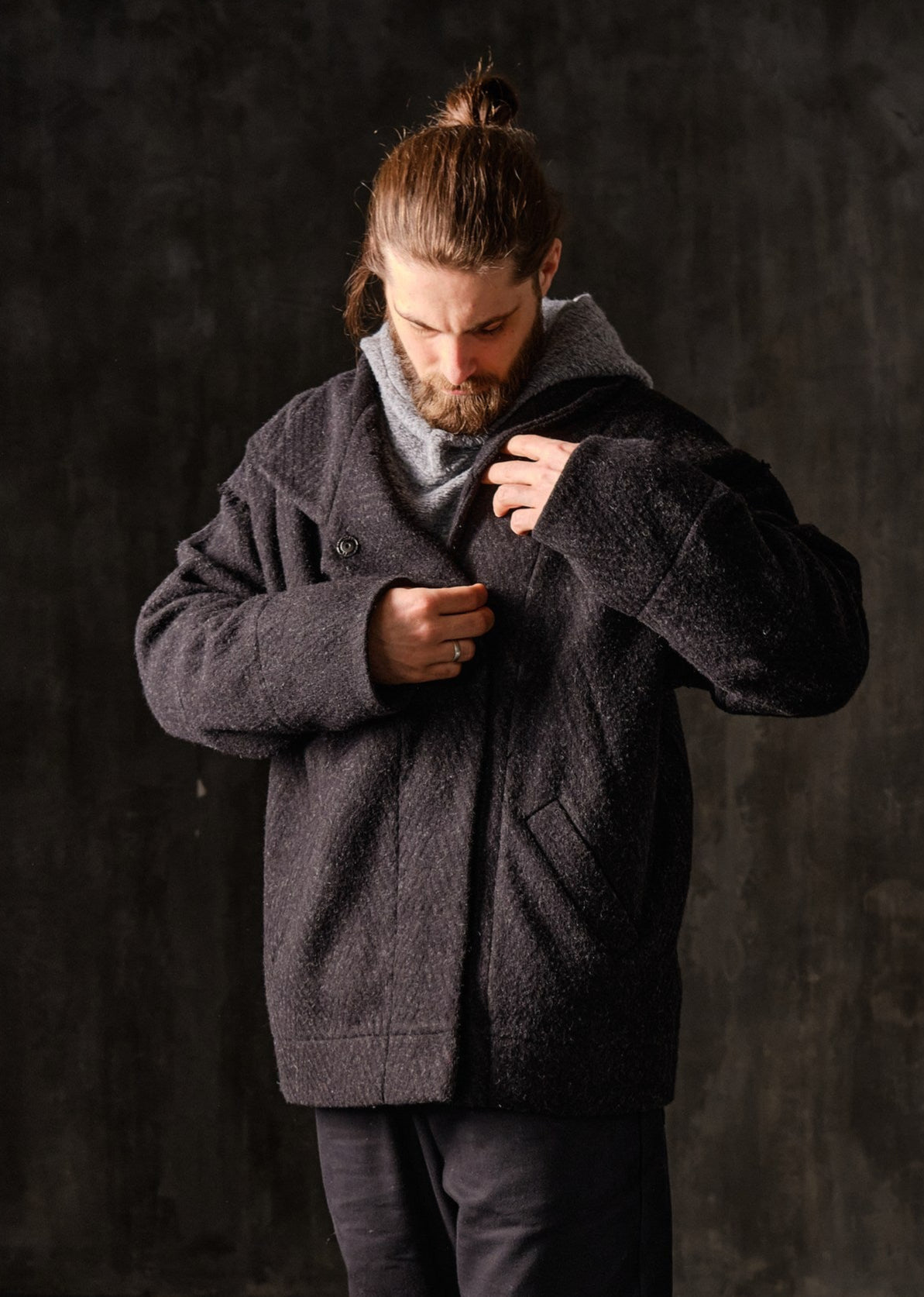 Unisex light woolen coat