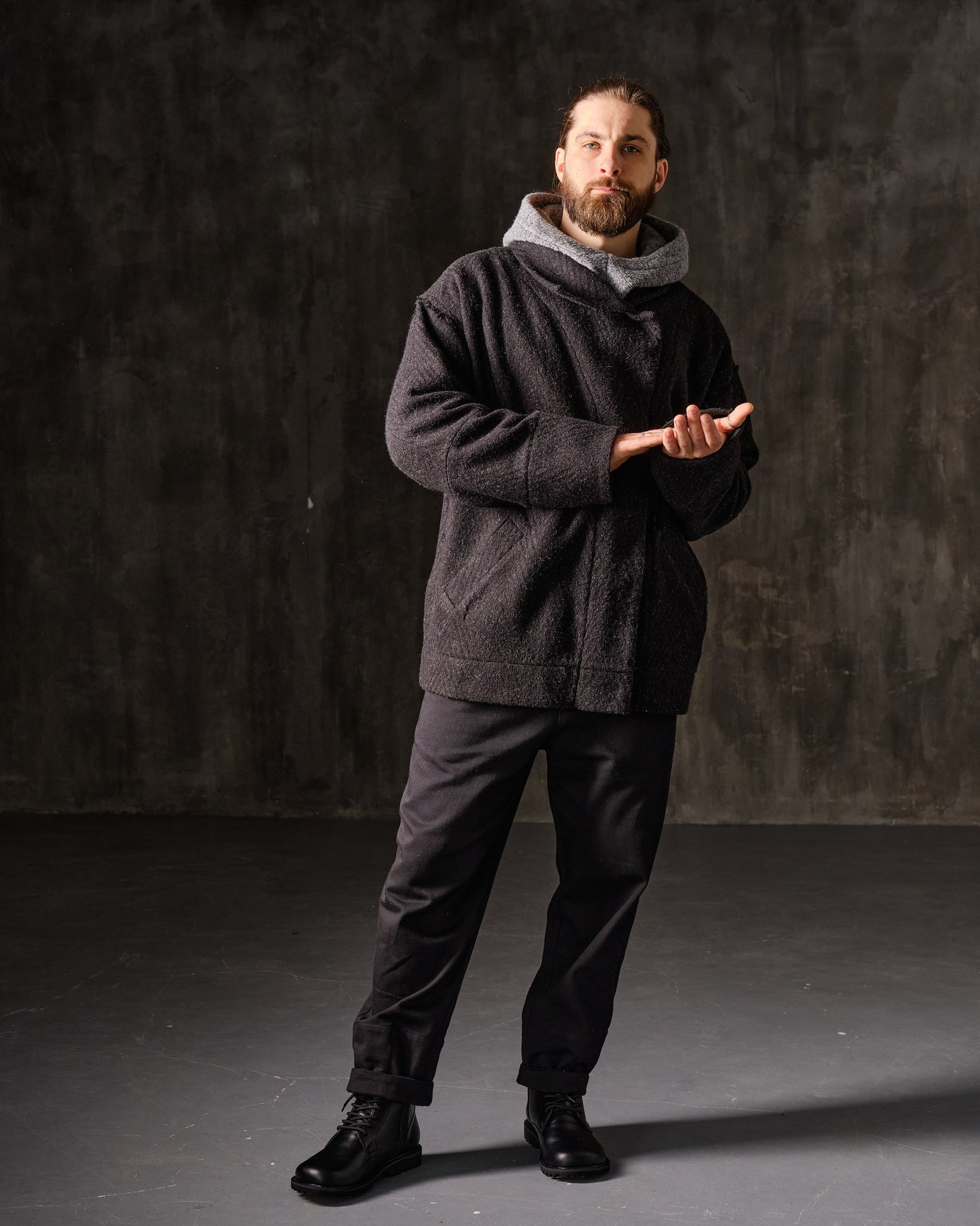 Unisex light woolen coat