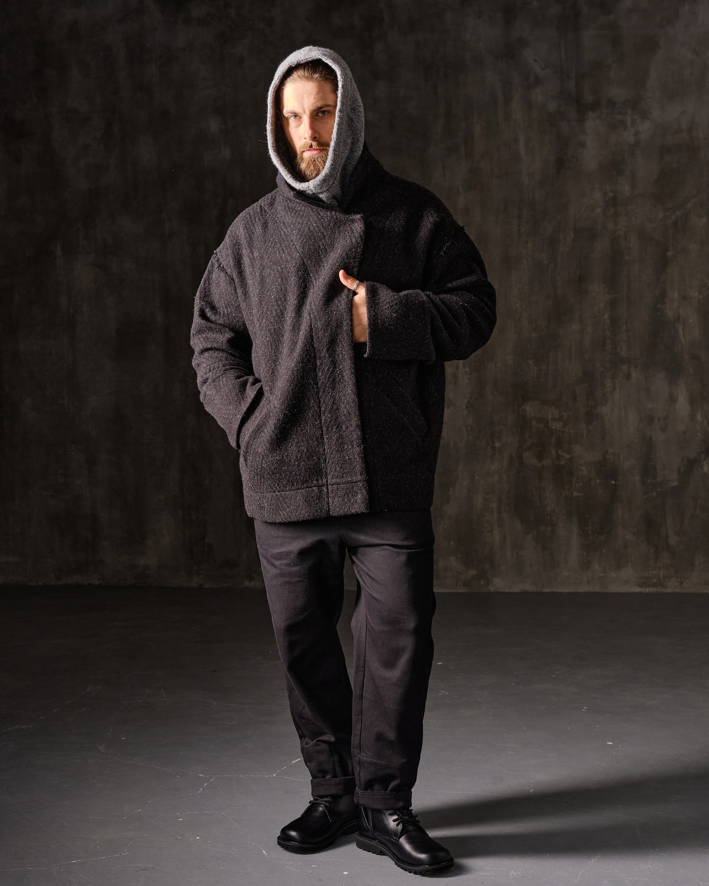 Unisex light woolen coat