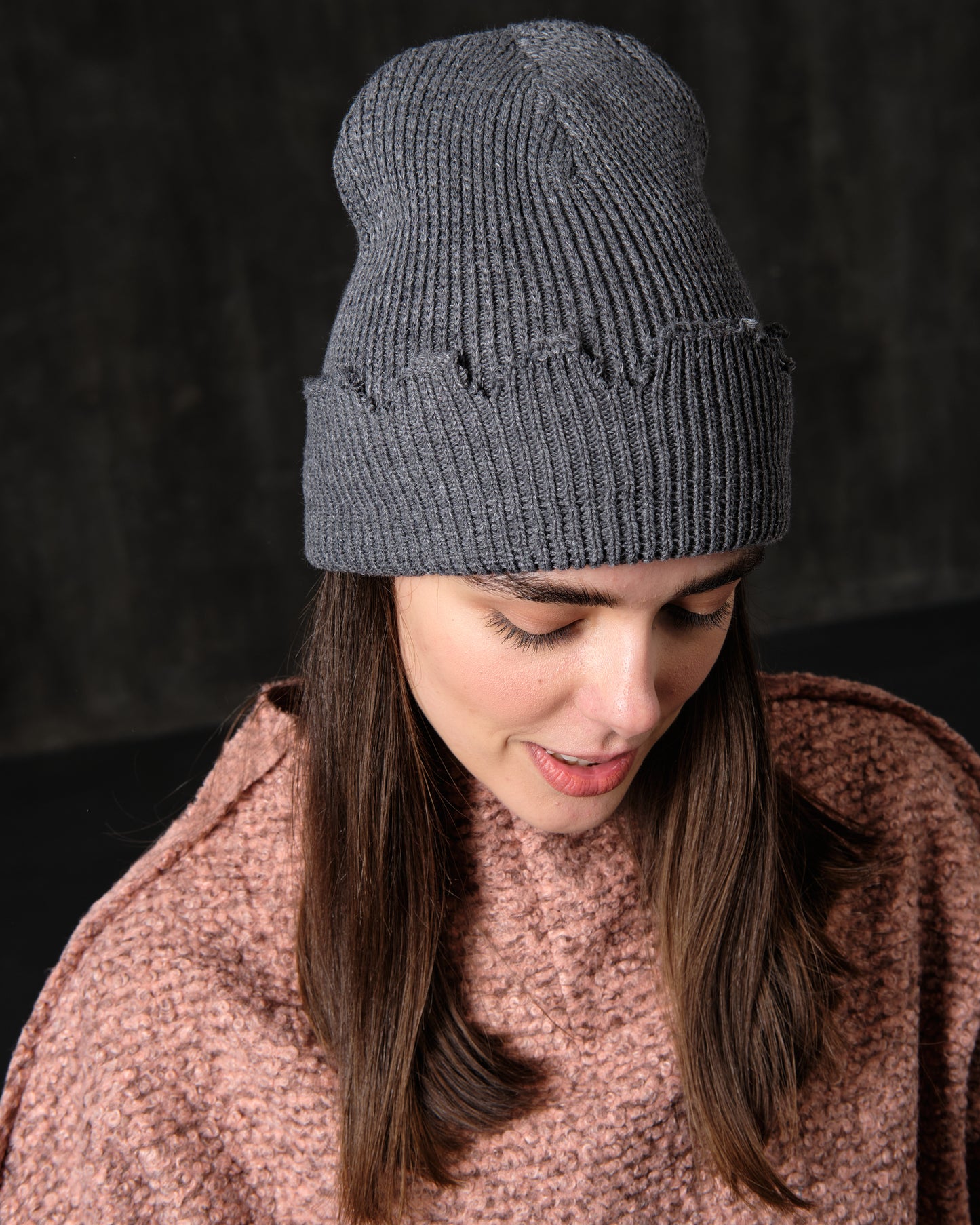White cotton ragged reps hat