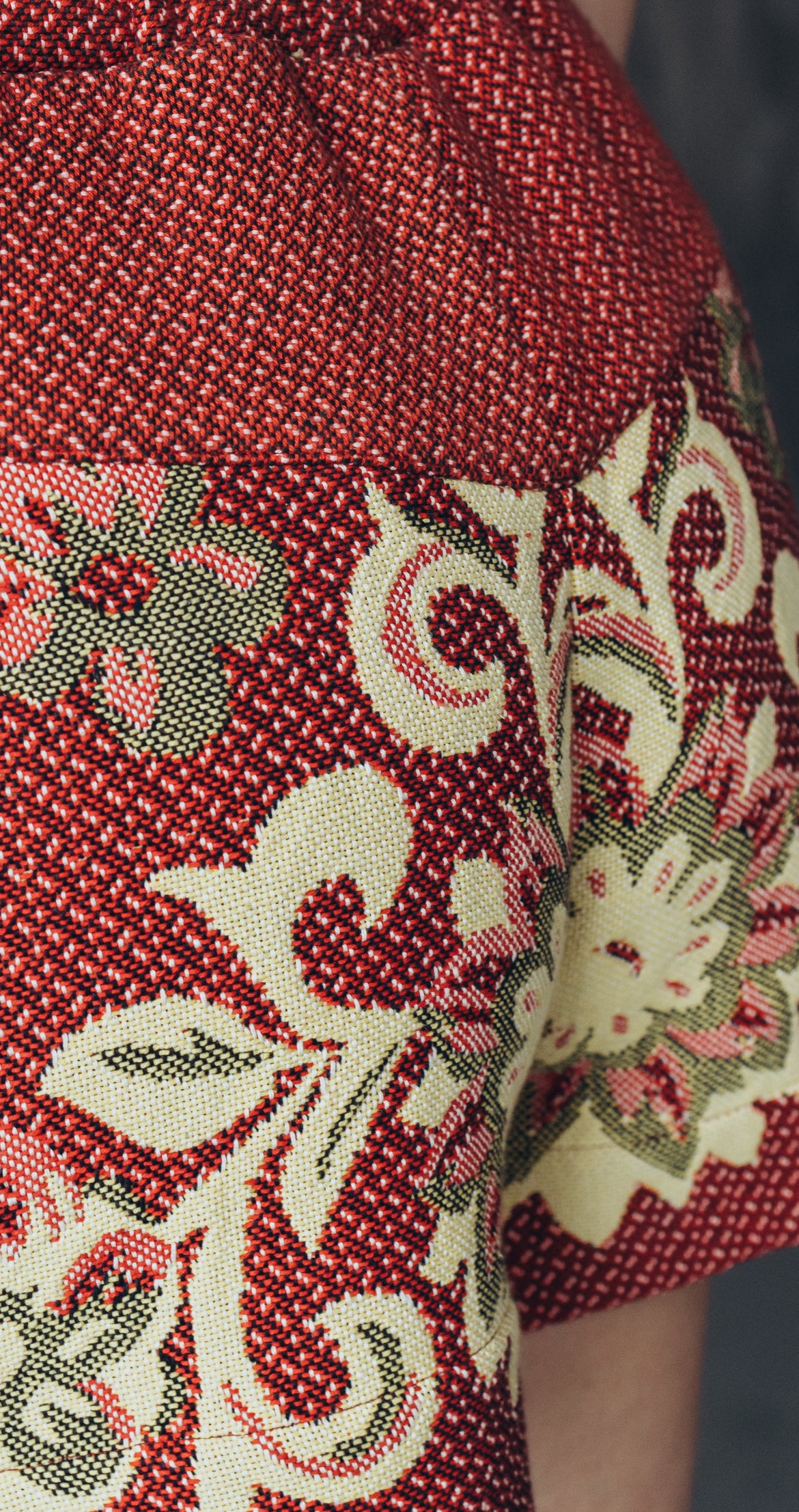 Cotton shorts ethnic flowers