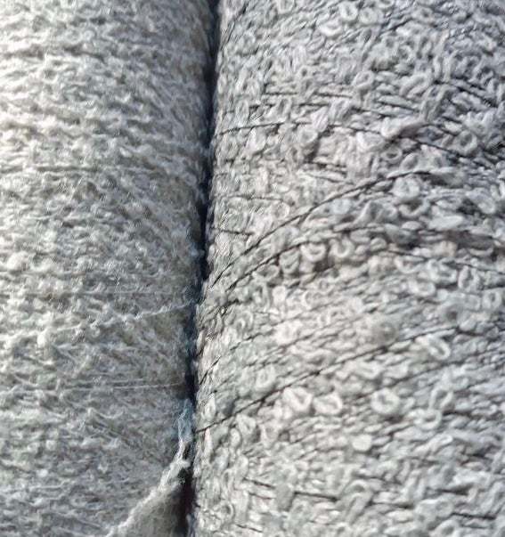 Short bouclé merino sweater