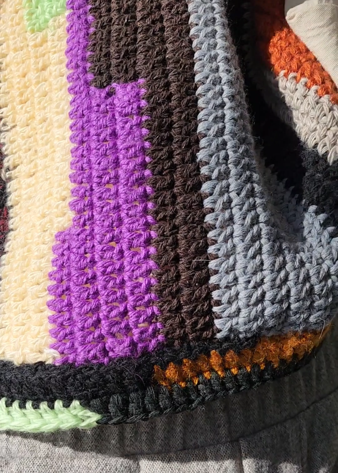 Colored wool sweater