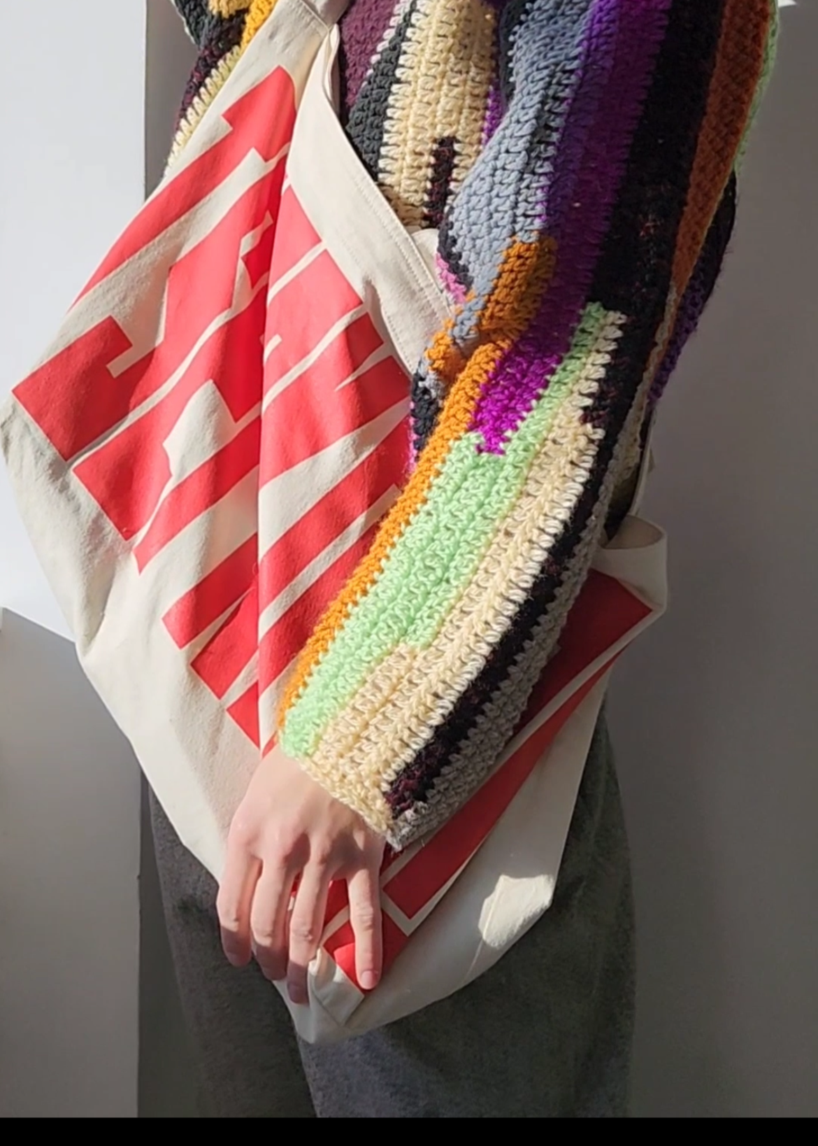 Colored wool sweater