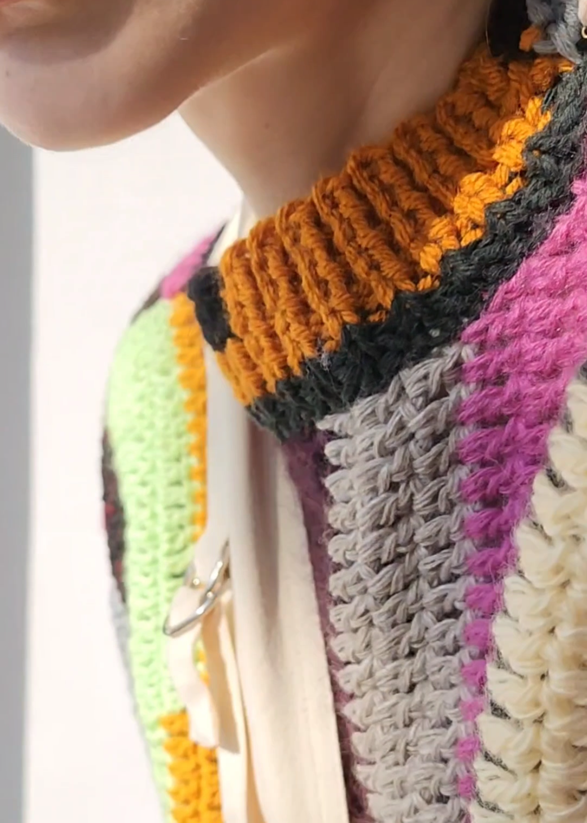 Colored wool sweater