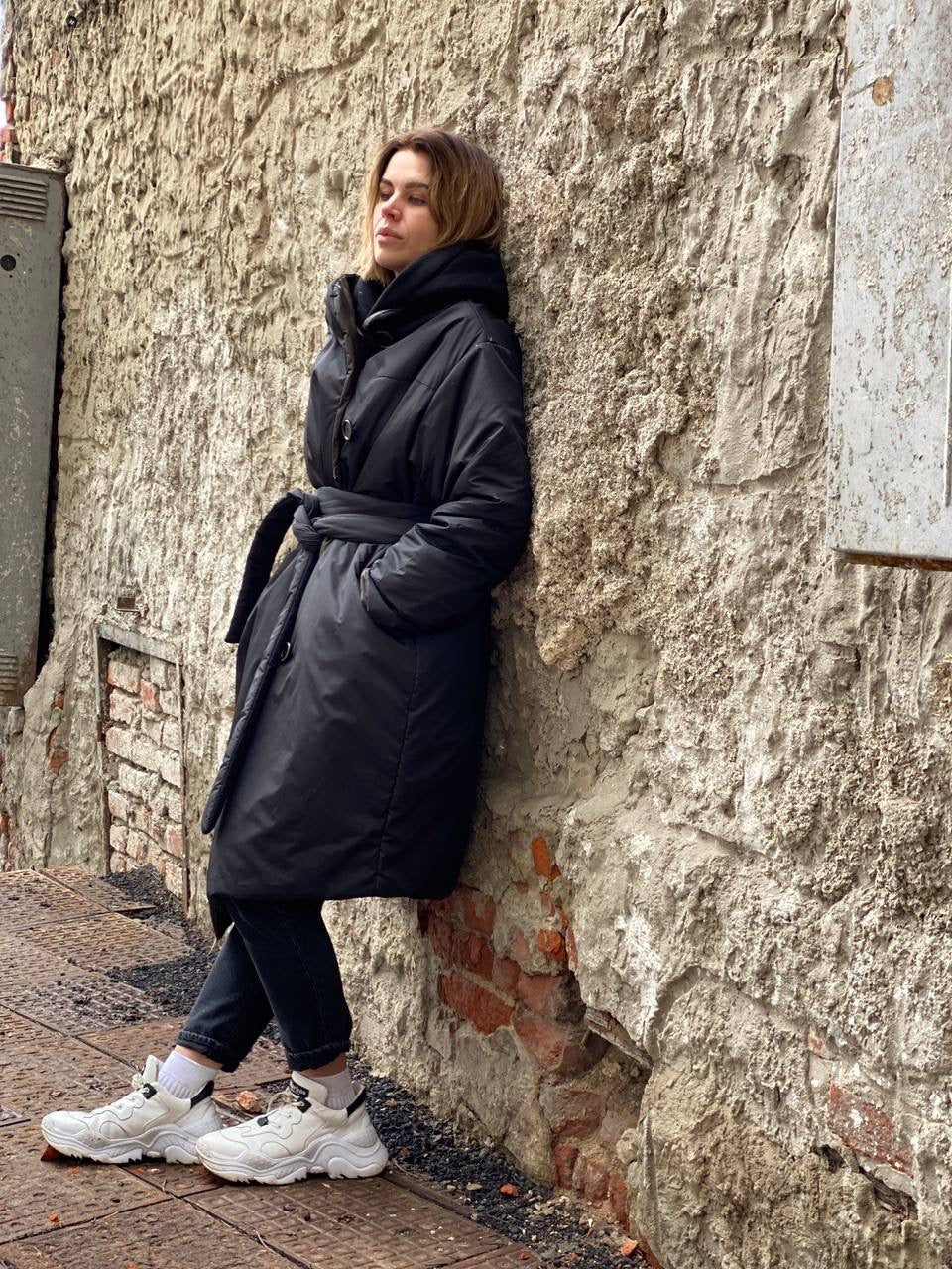 Cocoon demi double-sided coat