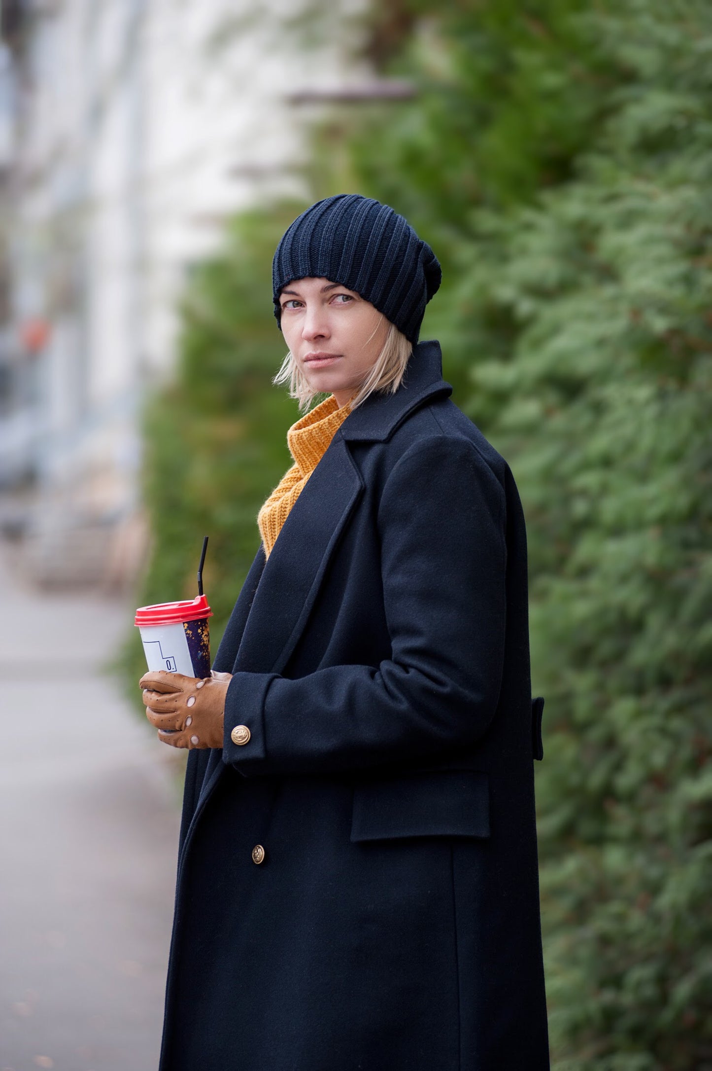 Woolen elastic hat in colors