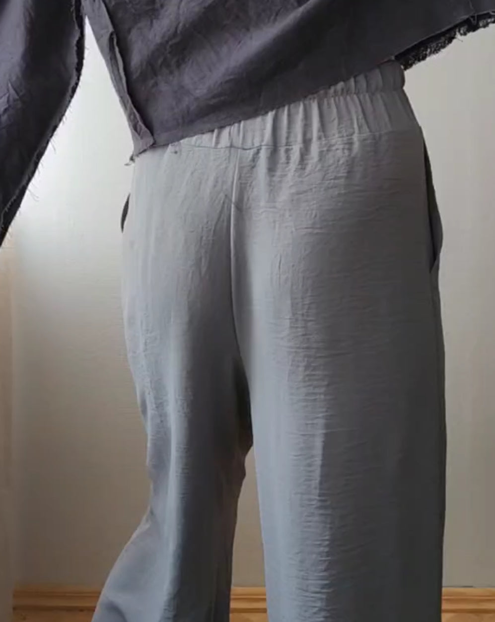 Palazzo light cotton gray