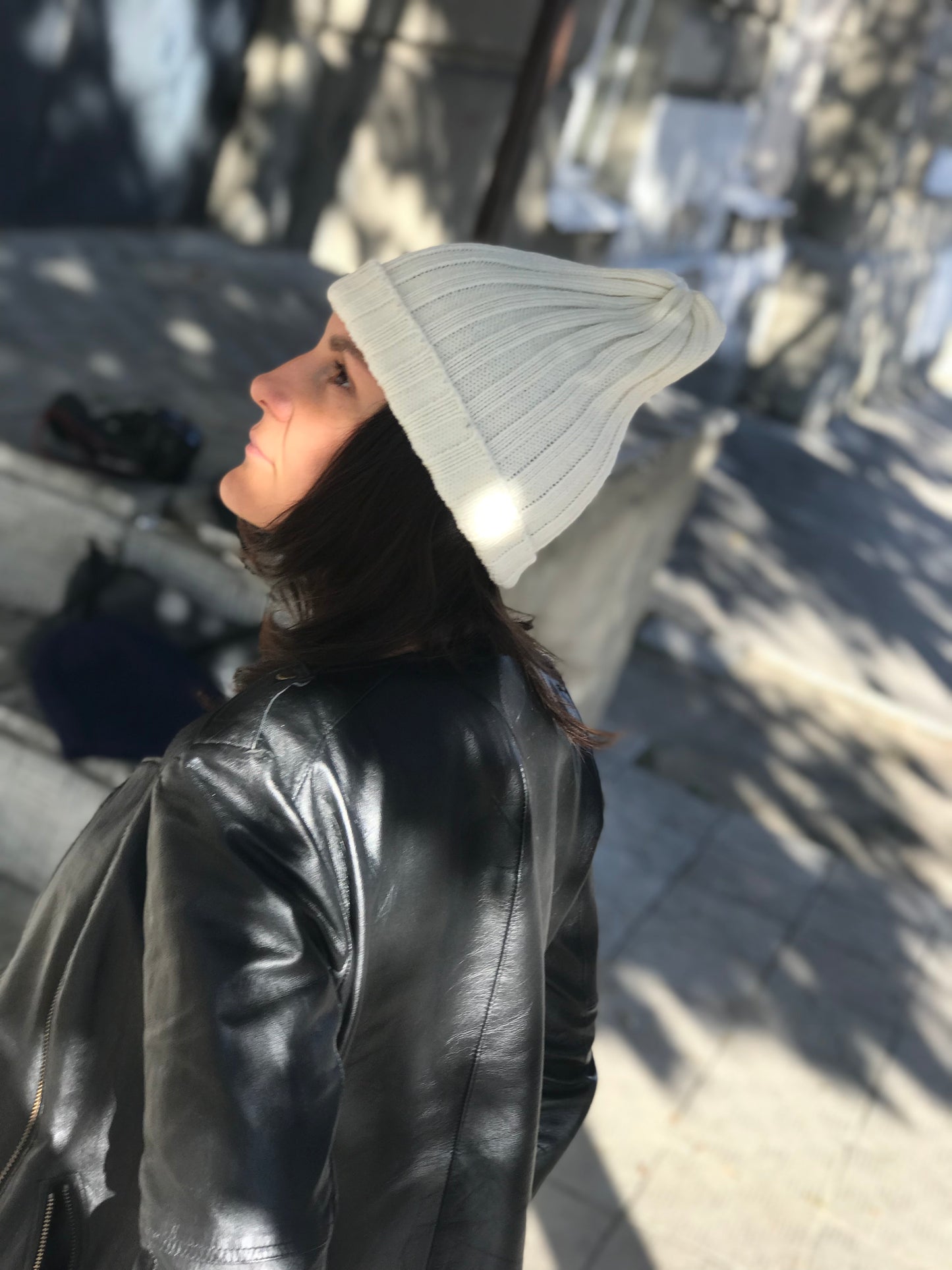 Woolen elastic hat in colors