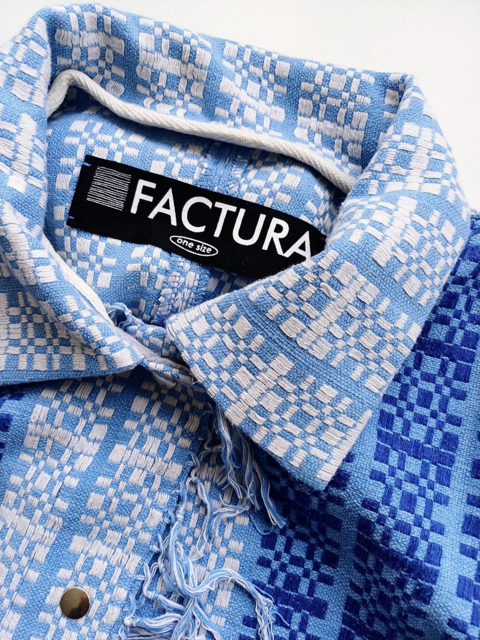 Shirt jacket recycled jacquard with ornament