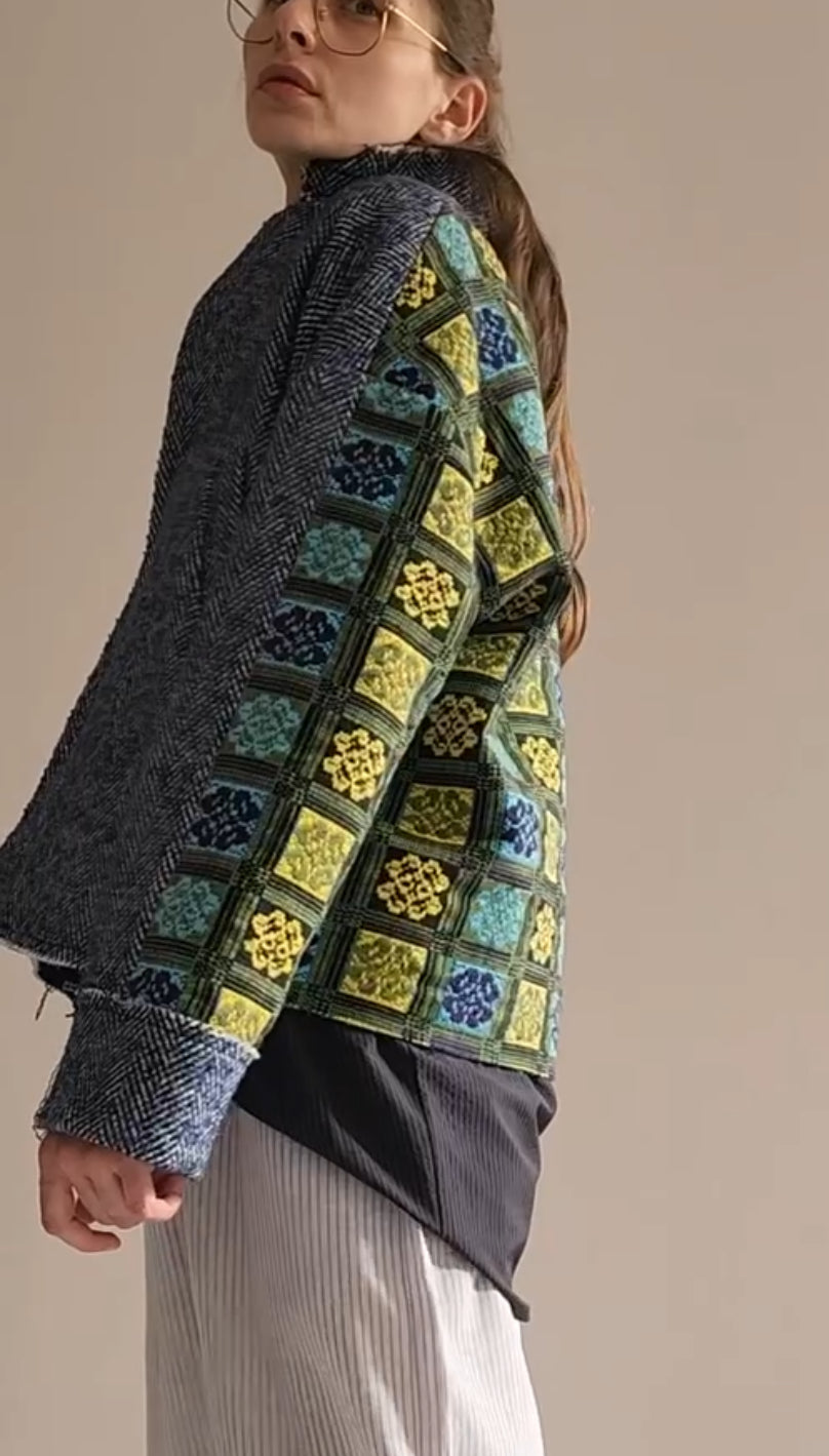 Short woolen coat, thick knitwear