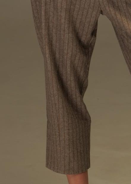 Striped woolen pants