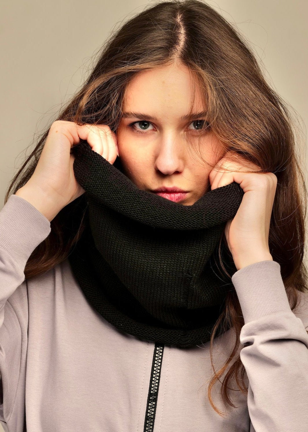 Woolen scarf in colors