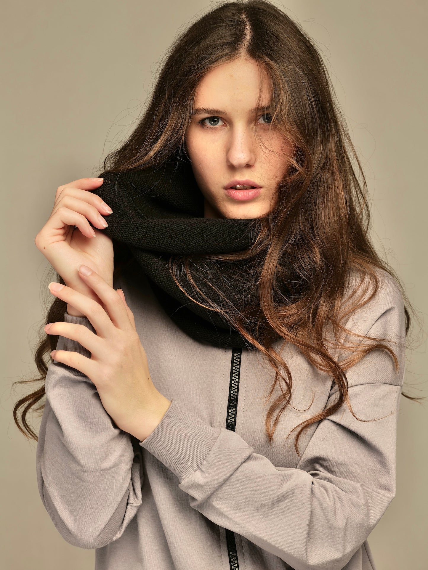Woolen scarf in colors