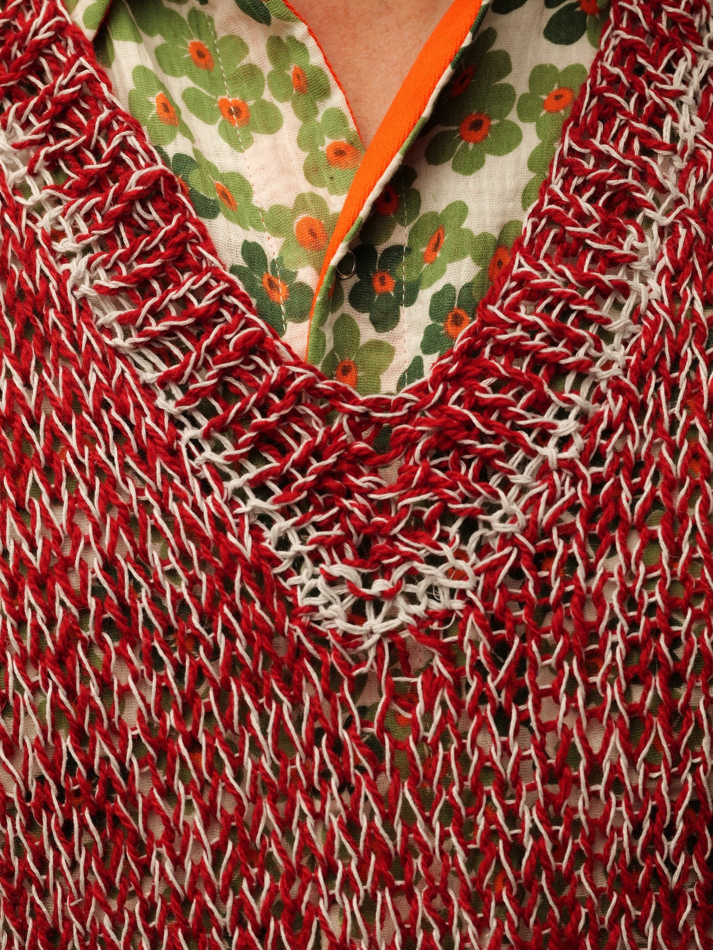 Retro long woolen vest for men