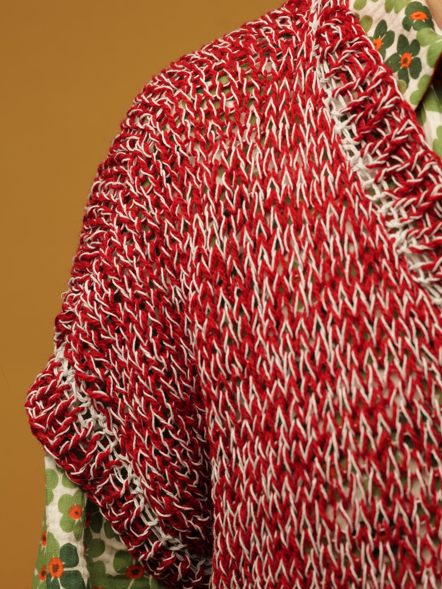 Retro long woolen vest for men