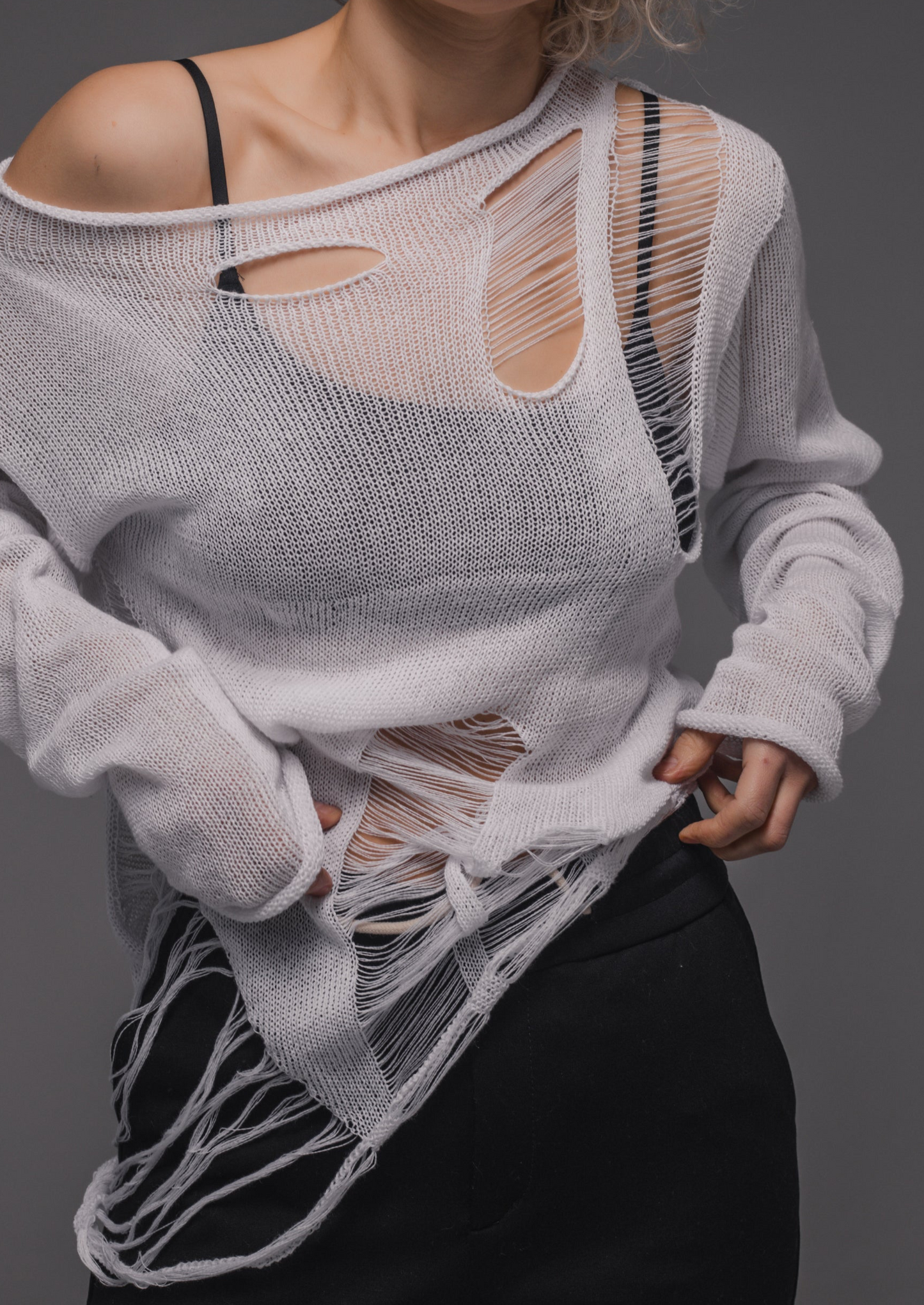 Light cotton outrageous sweater