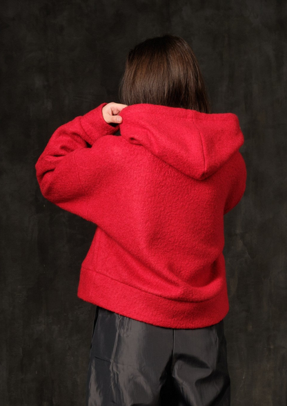 Skinny woolen red