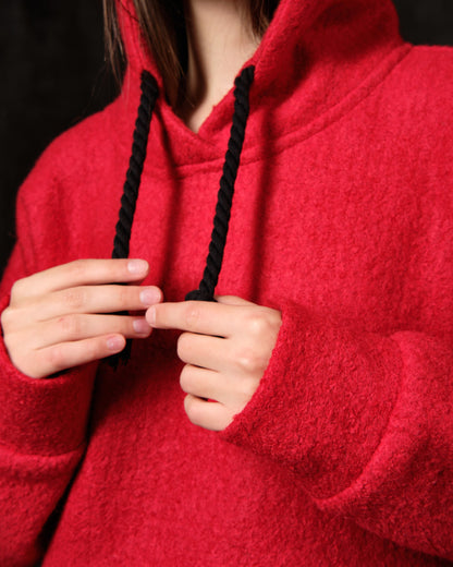 Skinny woolen red