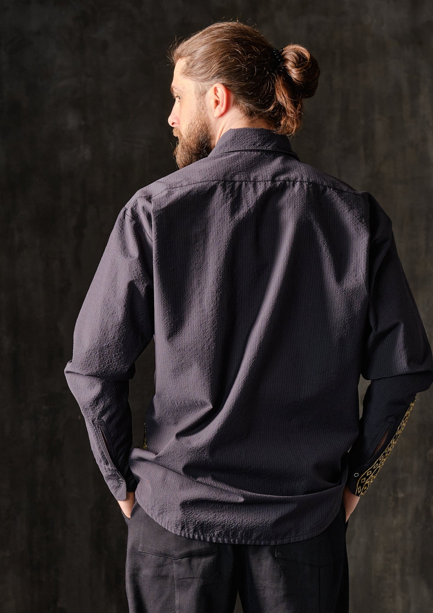 Oversize white linen shirt