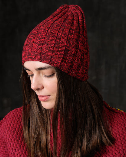 Woolen elastic hat in colors