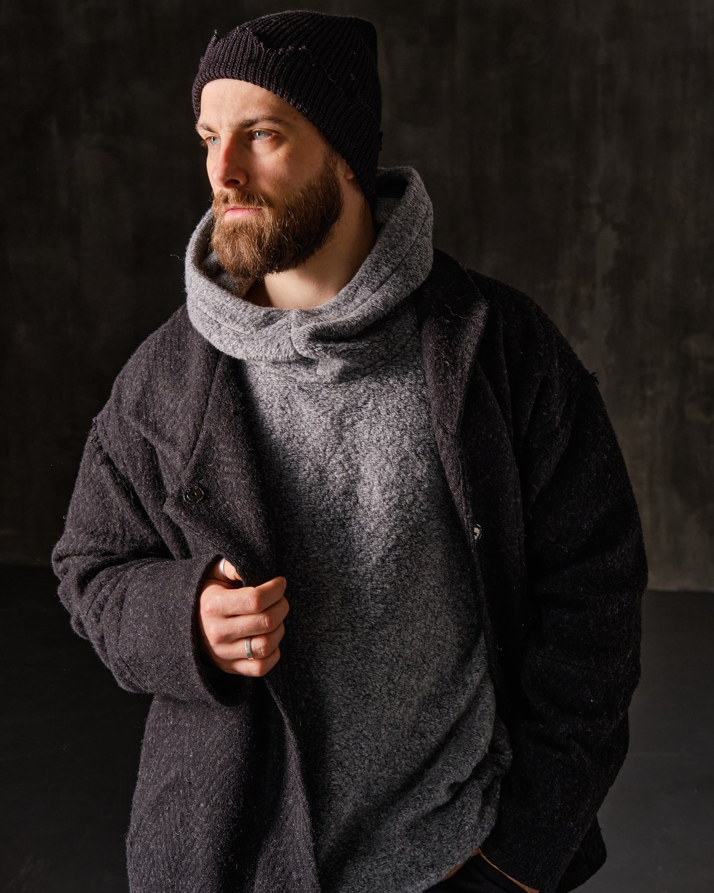 Unisex light woolen coat