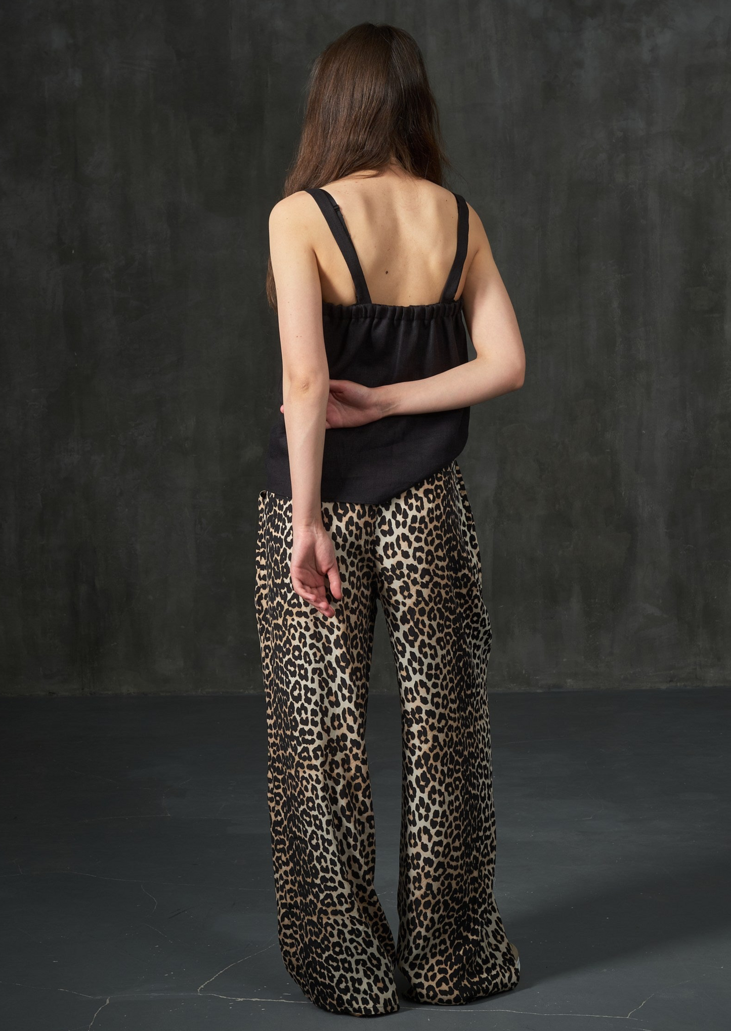 Palazzo light cotton leopard