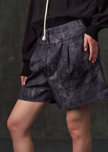 Tai Dai gray cotton shorts