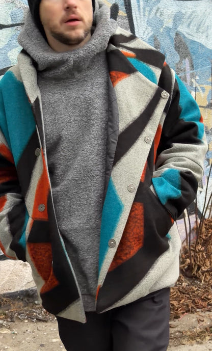 Пальто вовняне  чоловіче "Графіті"