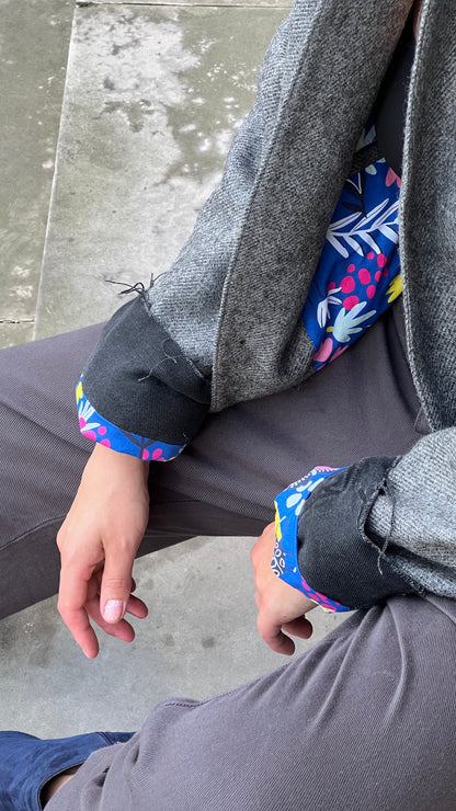 Штани котонові сірі фарбовані - банани