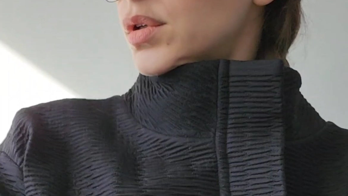 Black Basic Textured Oversize Bomber Jacket