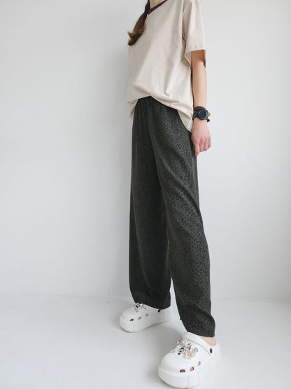 Palazzo light cotton leopard