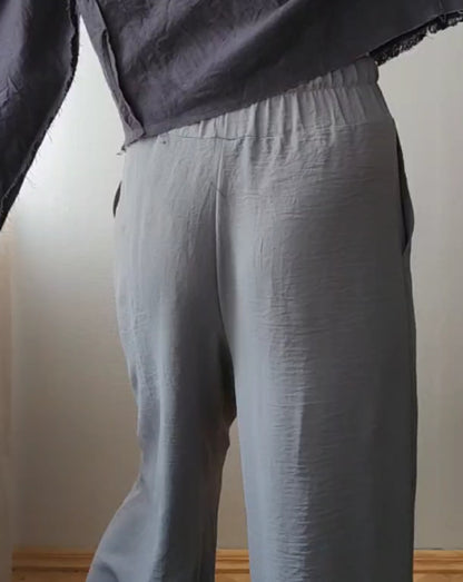 Palazzo light cotton gray