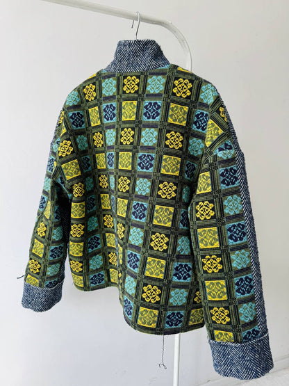 Short woolen coat, thick knitwear