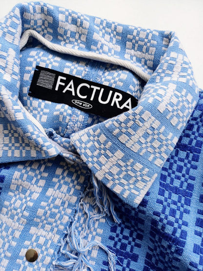 Shirt jacket recycled jacquard with ornament