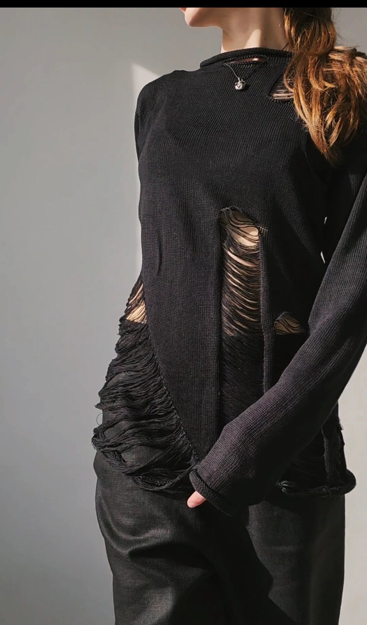 Light cotton outrageous sweater