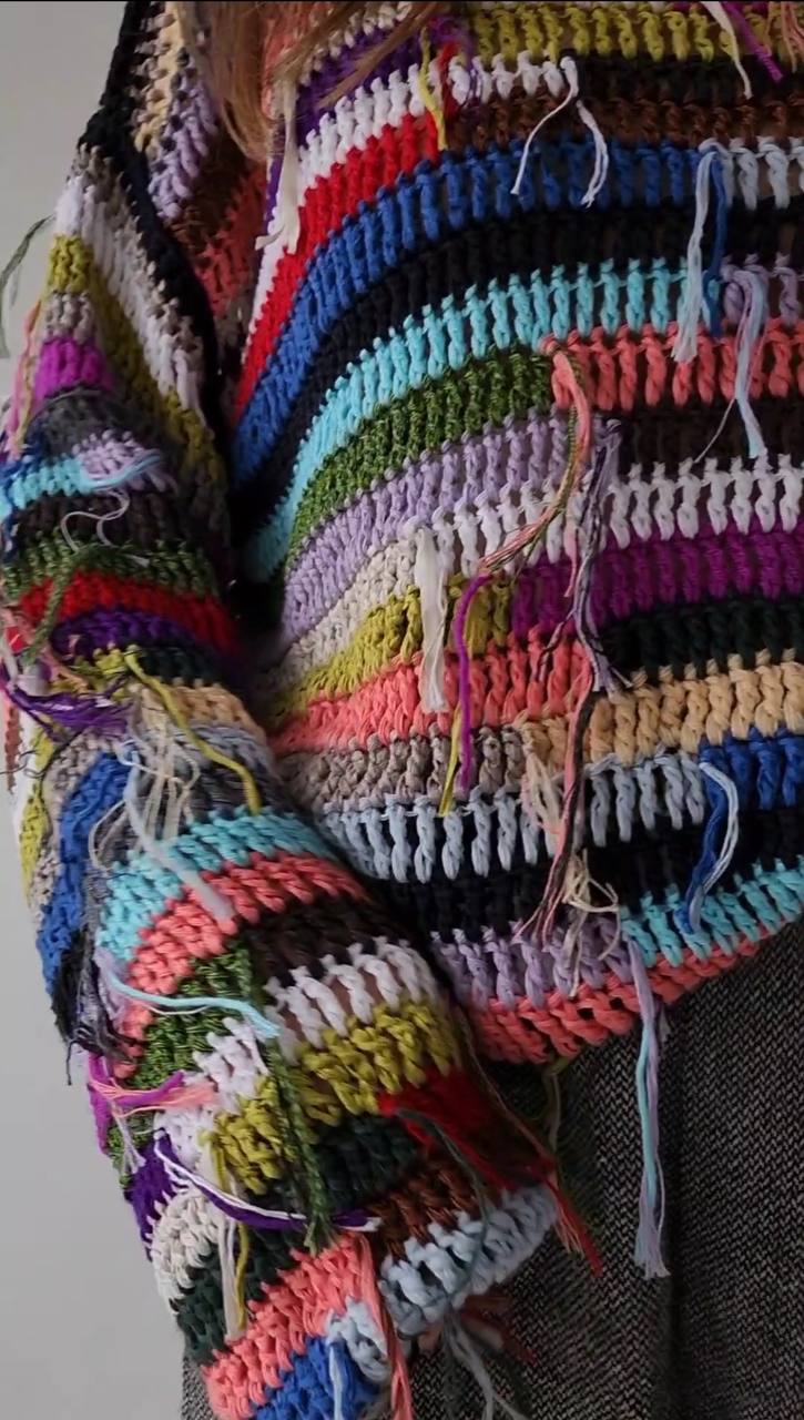 BLESS Nº50 Todaying Hand Knit TO ORDER! Wool Sweater,hand Knit Sweater,wool Knit Cardigan